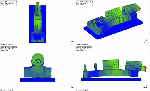 Nuclear Plant has Identical Motor Generator Sets Vibrating Differently and Case Studies