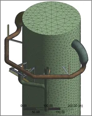 Stripper Tower Associated Pipe Vibration Problem Solved4