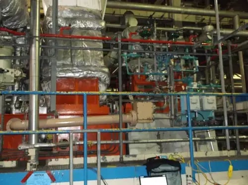 Sudden Vibration Step Changes in Proximity Probe Readings from a Nuclear 4-1