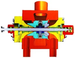 Sudden Vibration Step Changes in Proximity Probe Readings from a Nuclear