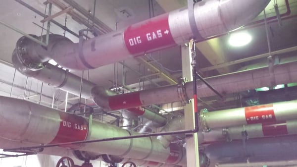 alarming Sounds from Wastewater Digester Complex Compressor Piping