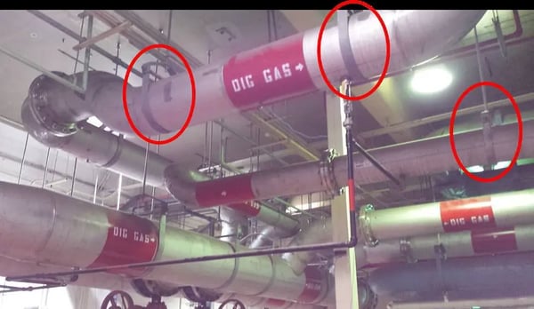 alarming Sounds from Wastewater Digester Complex Compressor Piping5